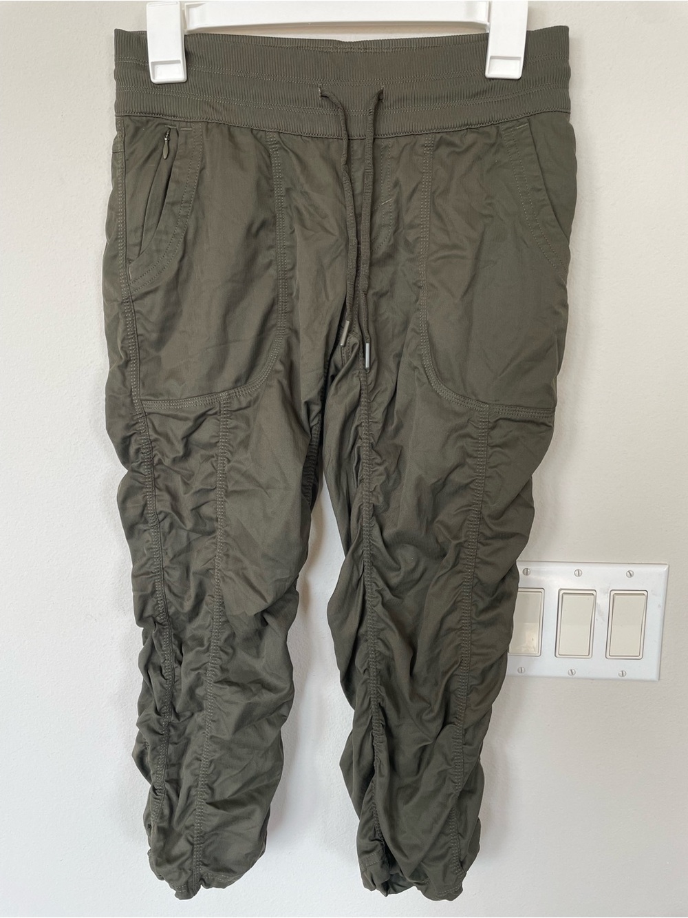 The North Face Aphrodite Joggers Women's Small Green Stretch Hiking Travel Crop